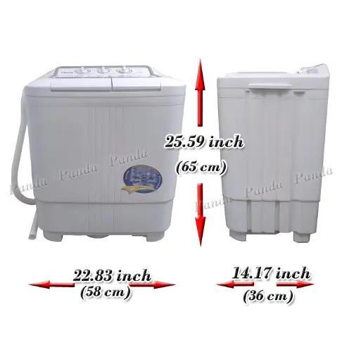 Panda Portable Washing Machine with Spinner Dryer Combo Twin Tub XPB36 